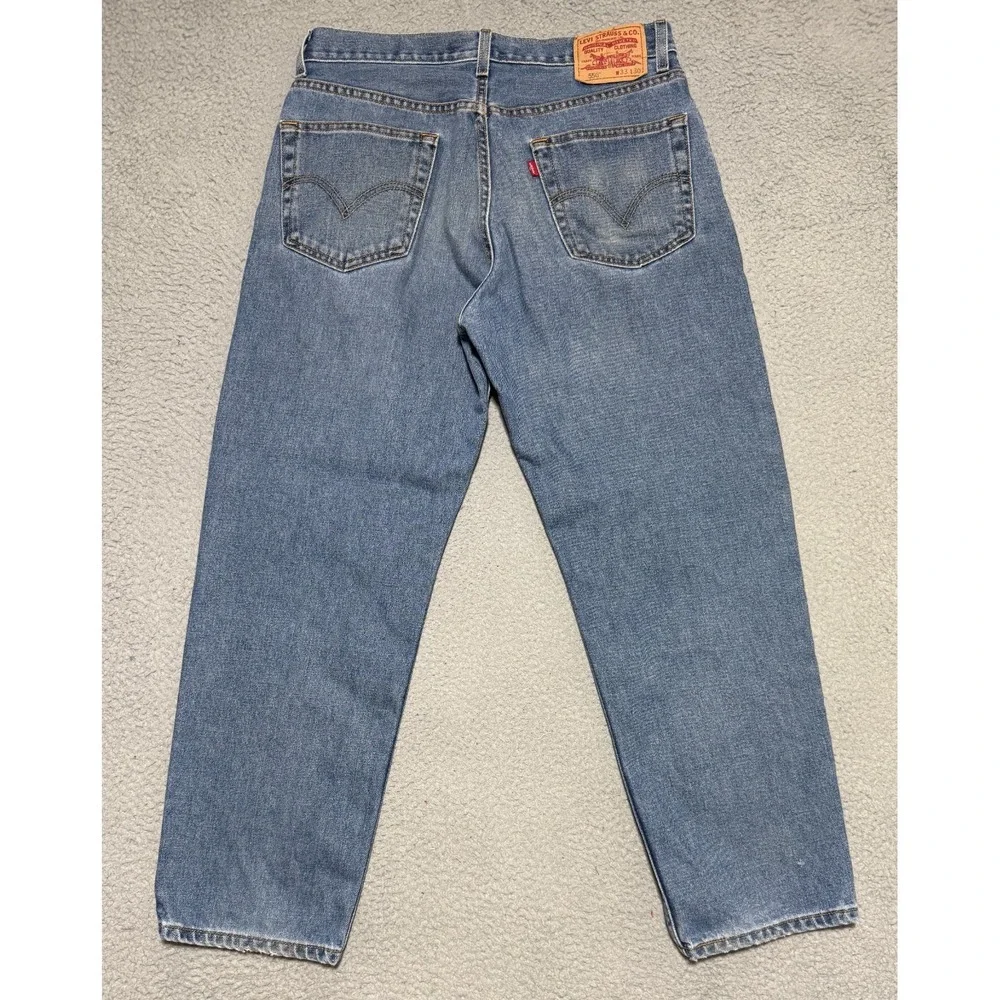 Levi's 550 Relaxed Fit Straight Leg Denim Jeans Mens 33x30 (Measures 30x28)